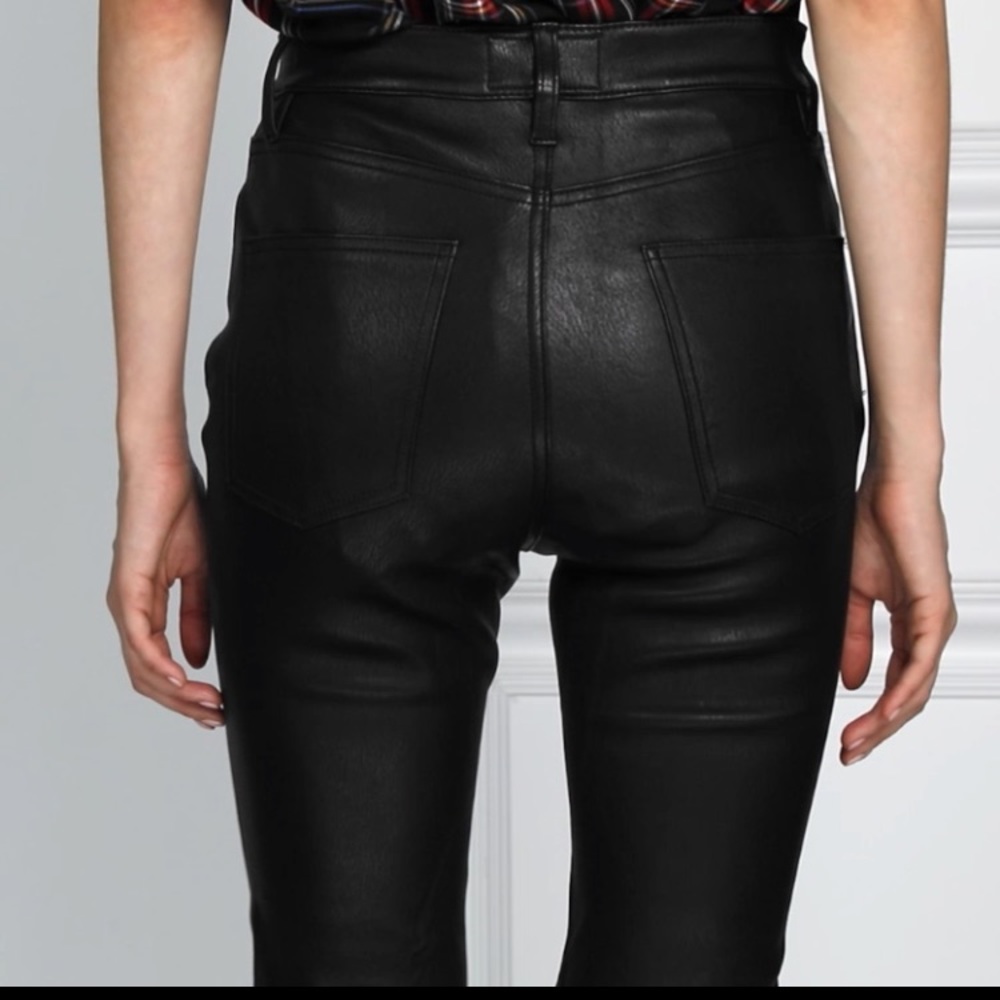 Current/Elliot high waist leather kick pants NWT - Picture 6 of 8